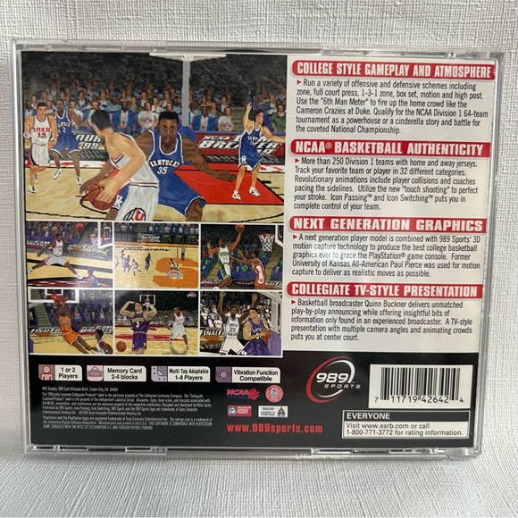 NCAA Final Four 99 PlayStation 1 Game - Picture 2 of 3